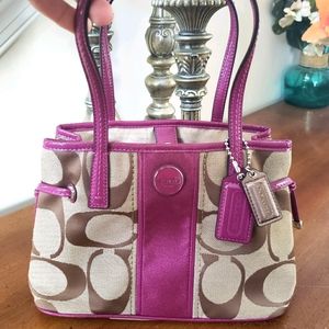 Coach signature mini carryall